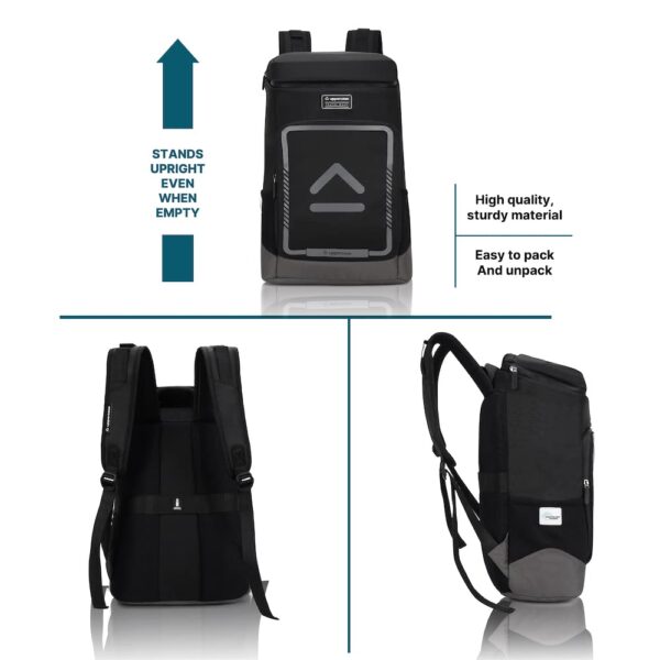 Uppercase  Tall Boy Laptop Backpack Black