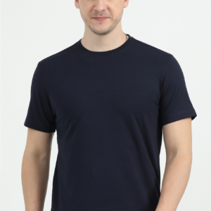 REEBOK POLO COTTON T-SHIRT REGULAR FIT, NAVY