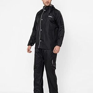 Zeel Men's -Premium- Reversible Rain Suit Black 2XL