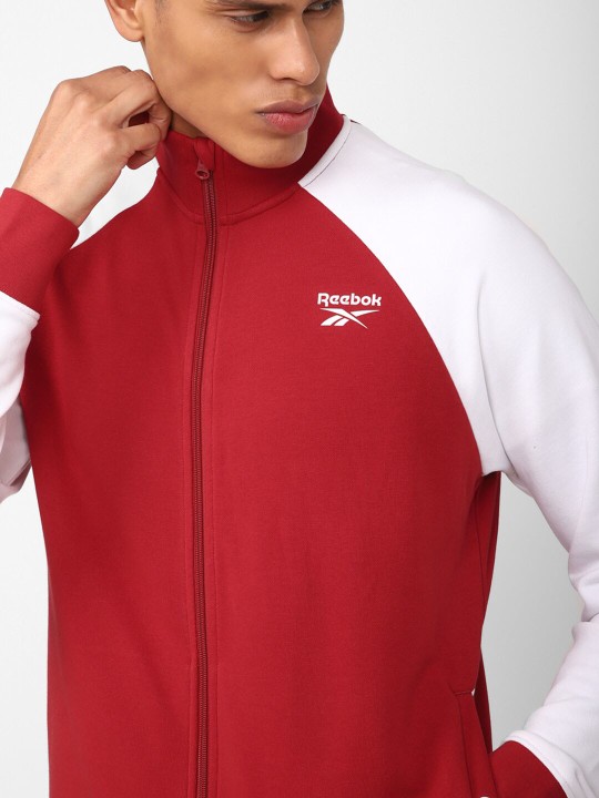 REEBOK MENS TRACKTOP, RED XS