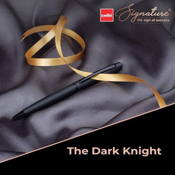 Signature Carbon Matte Finish Metallic Black Body Ball Pen