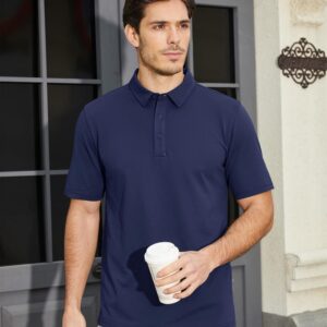 Skechers Polo T- Shirt Poly Cotton Navy, Size M