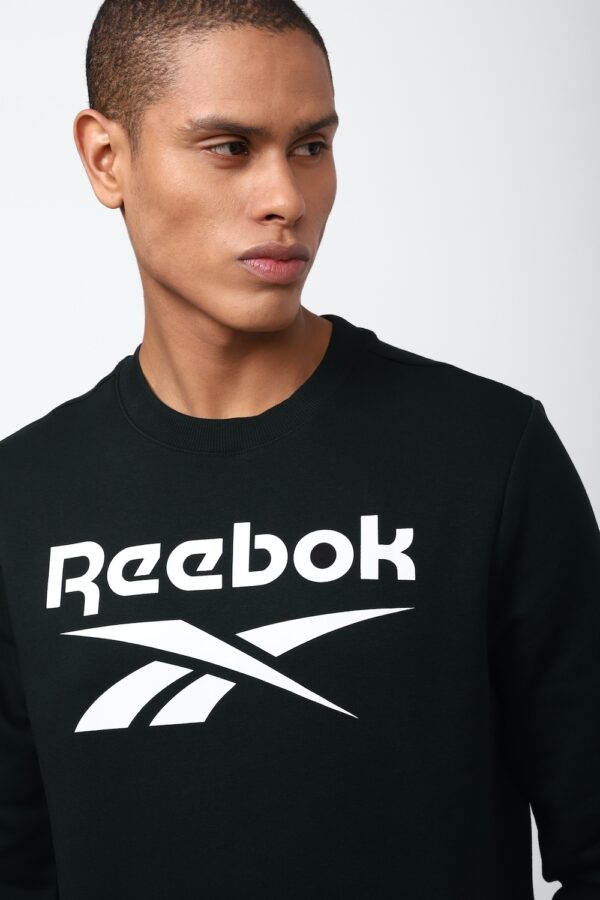 REEBOK MENS POLYSTER SWEATSHIRT, BLACK