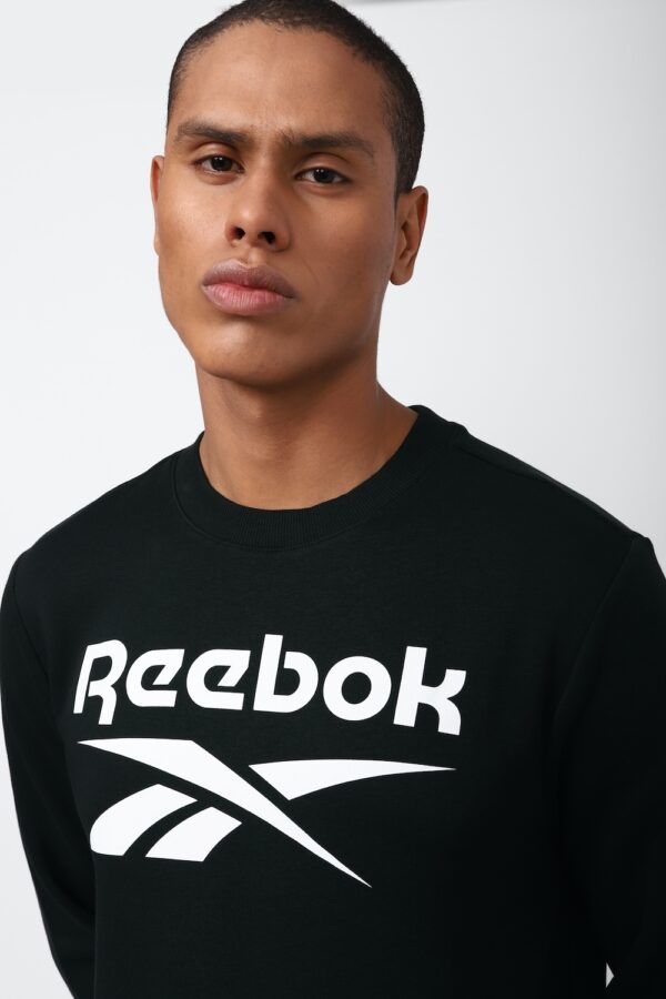 REEBOK MENS POLYSTER SWEATSHIRT, BLACK