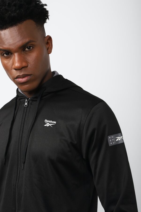 REEBOK MENS TRACK TOP, BLACK