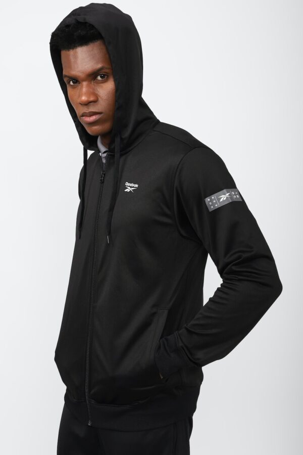 REEBOK MENS TRACK TOP, BLACK