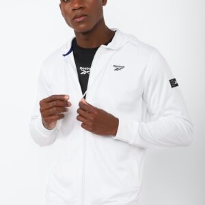 REEBOK MENS TRACKTOP, WHITE S