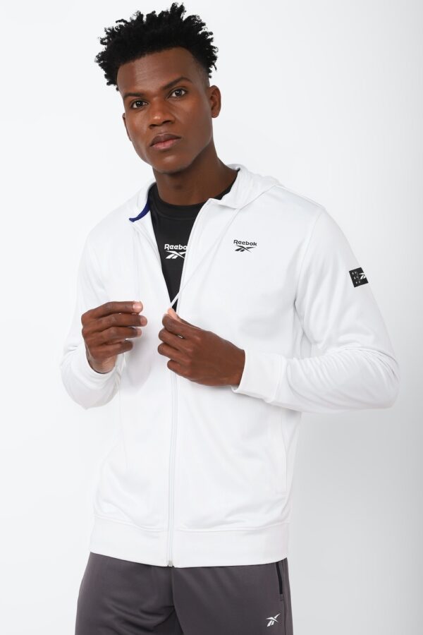 REEBOK MENS TRACKTOP, WHITE S