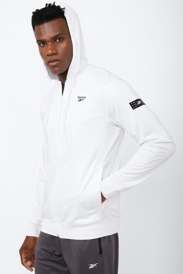 REEBOK MENS TRACKTOP, WHITE S