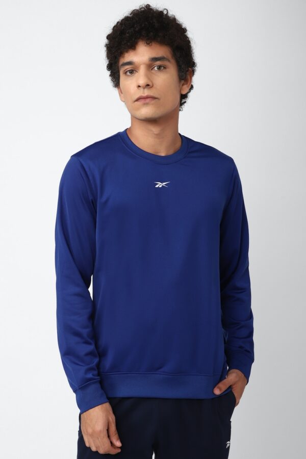 REEBOK MENS SWEATSHIRT, BLUE XS