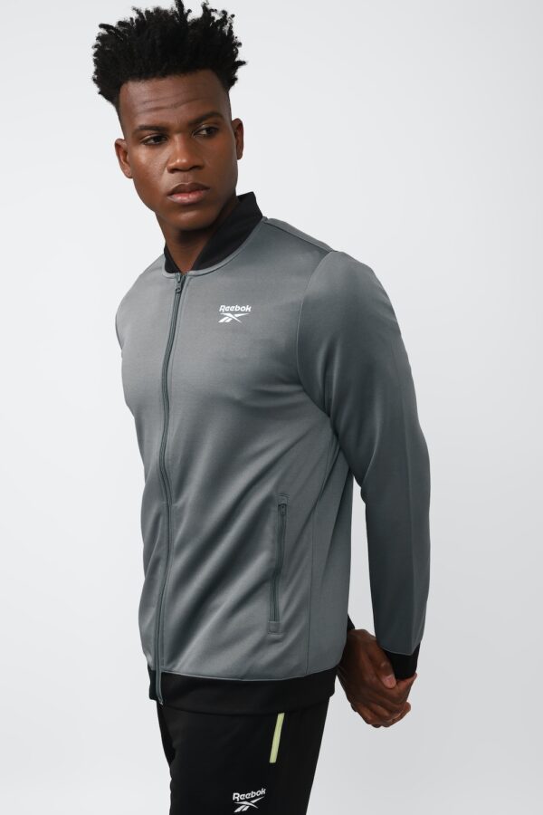 REEBOK MENS TRACK TOP, GREY XS