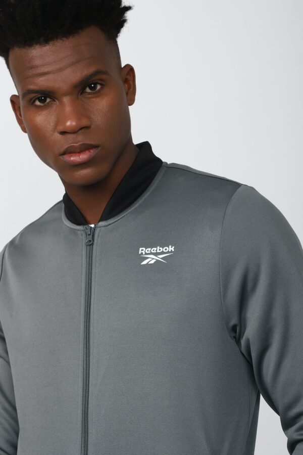 REEBOK MENS TRACK TOP, GREY XS