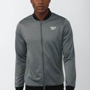 REEBOK MENS TRACK TOP, GREY XS