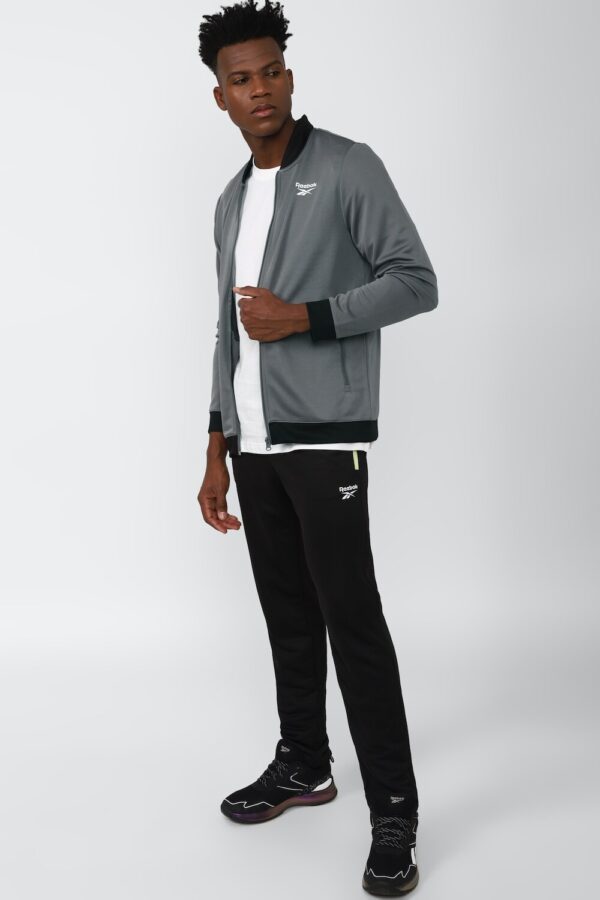 REEBOK MENS TRACK TOP, GREY XS