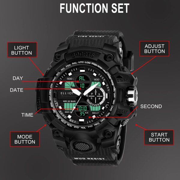 Elliot Men Ana-Digi Sport Watch, EWM-SPORTS-VI 020202