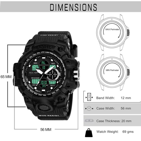 Elliot Men Ana-Digi Sport Watch, EWM-SPORTS-VI 020202