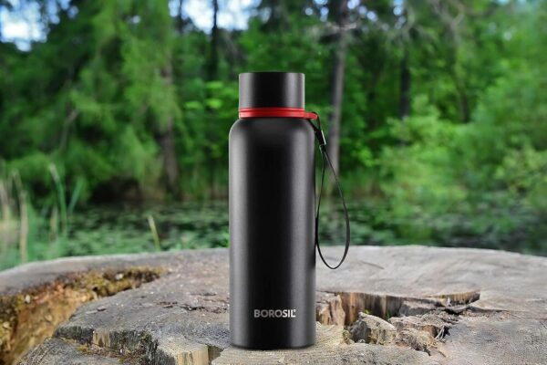 BOROSIL Solid Stainless Steel Hydra Trek Vacuum Insulated Flask Water Bottle 700 ml