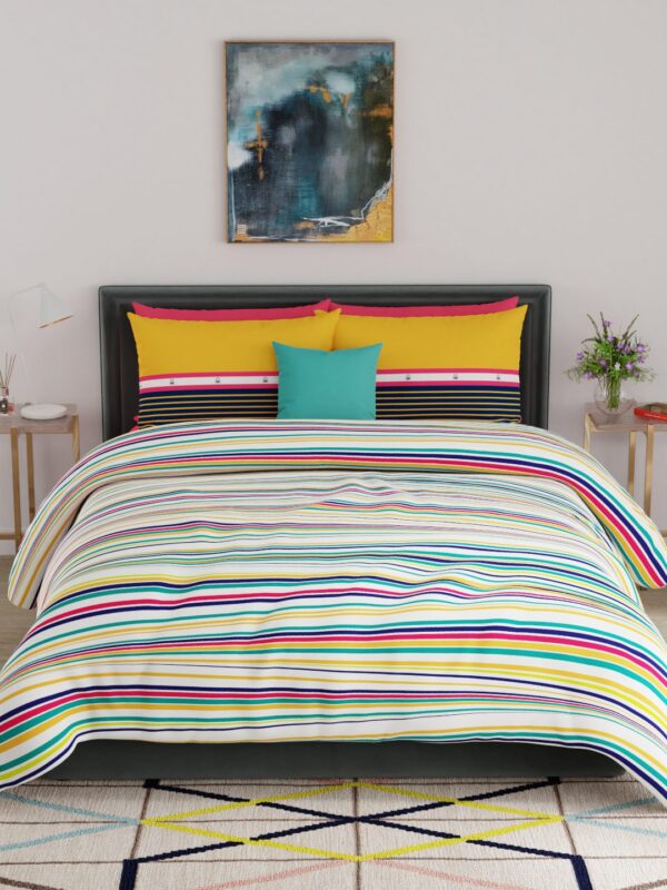 Rainbow Super King Size bedsheet BEIN-9047