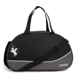 CANTABIL ITALY DUFFLE BAG, GREY-BLACK