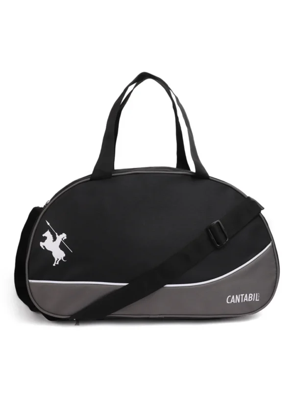 CANTABIL ITALY DUFFLE BAG, GREY-BLACK