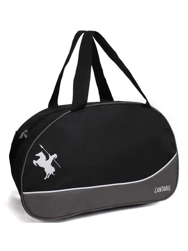 CANTABIL ITALY DUFFLE BAG, GREY-BLACK