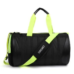 CANTABIL ITALY GYM BAG – PARROT GREEN & BLACK COMBINATION