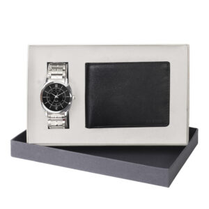 ELLIOT GIFT SET OF 2, WALLET & WATCH,, EWW-POLO-XIII-020207-BRLN-02