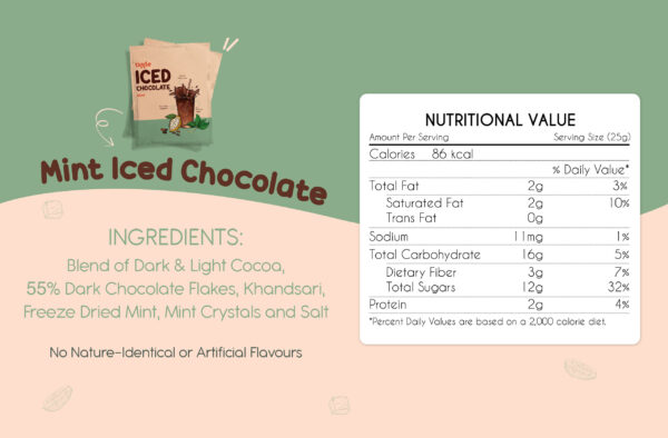 TIGGLE Iced Chocolate Sachet - Mint