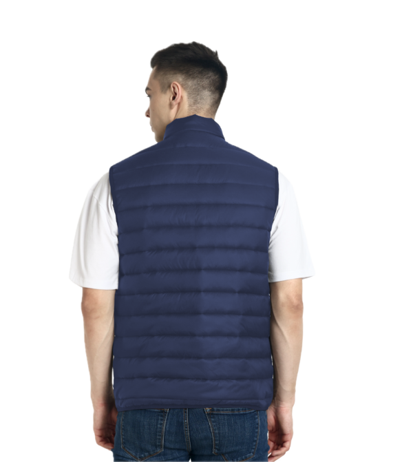 Hummel VENNE SLEEVELESS BOMBER JACKET MRP 3999/- Blue