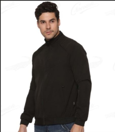 CROCODILE WIND CHEATER BLACK, 2XL