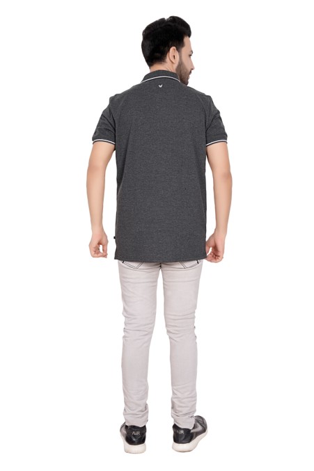 EXCLUSIVE COMFORT T-SHIRTGREY With White Tipping