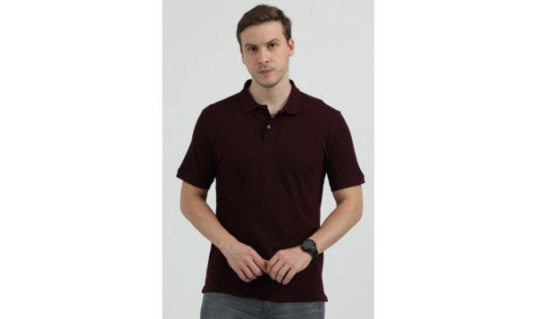 REEBOK ROUND NECK T-SHIRT REGULAR FIT, MAROON