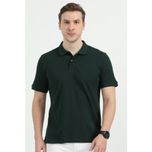 REEBOK ROUND NECK T-SHIRT REGULAR FIT, BOTTLE GREEN XS