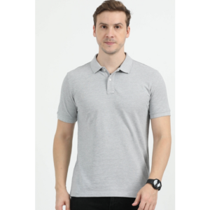 REEBOK ROUND NECK T-SHIRT REGULAR FIT, LIGHT GREY XS