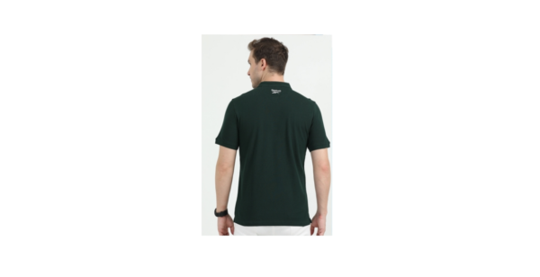 REEBOK ROUND NECK T-SHIRT REGULAR FIT, BOTTLE GREEN XS