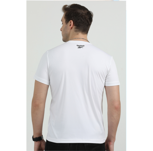 REEBOK POLO COTTON T-SHIRT REGULAR FIT, WHITE XL