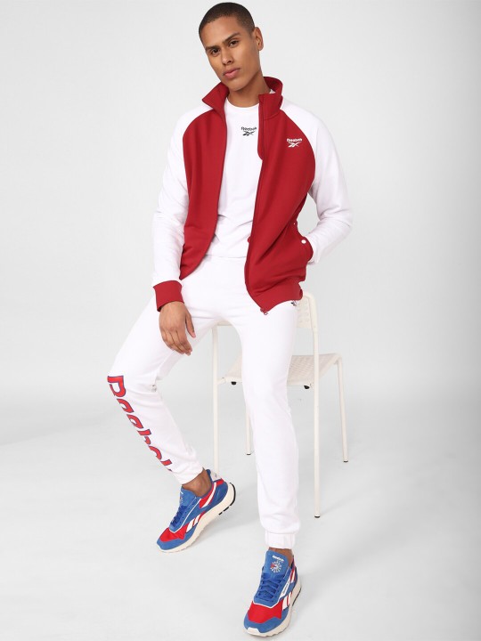 REEBOK MENS TRACKTOP, RED XS