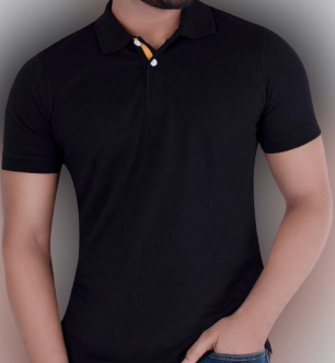 BENETTONUCB POLO POLYSTER COTTON T-SHIRT BLACK M