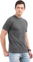 CROCODILE COTTON ROUND NECK T-SHIRTS 180 GSM CHARCOAL MELANGE 6XL