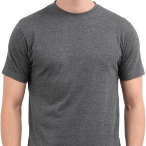 CROCODILE COTTON ROUND NECK T-SHIRTS 180 GSM CHARCOAL MELANGE 6XL