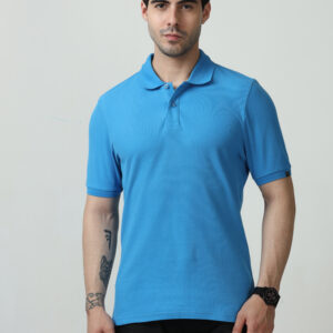 M&S Polo T-shirt, Regular Fit, Sea Blue