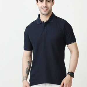 M&S Polo T-shirt, Regular Fit, Navy Blue