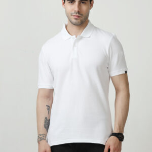 M&S Polo T-shirt, Regular Fit, White