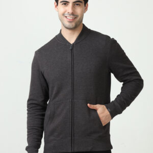 M&S Hoodie Jacket, Charcoal Grey