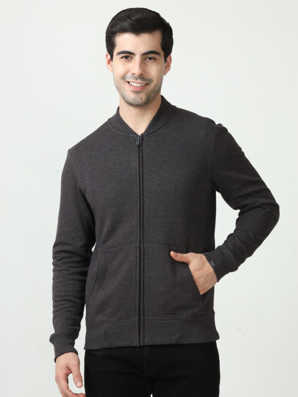 M&S Hoodie Jacket, Charcoal Grey