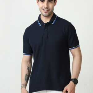 M&S Polo T-shirt, Regular Fit, Navy Blue