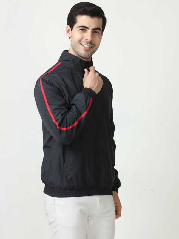 M&S Jacket, Navy Blue/ Red