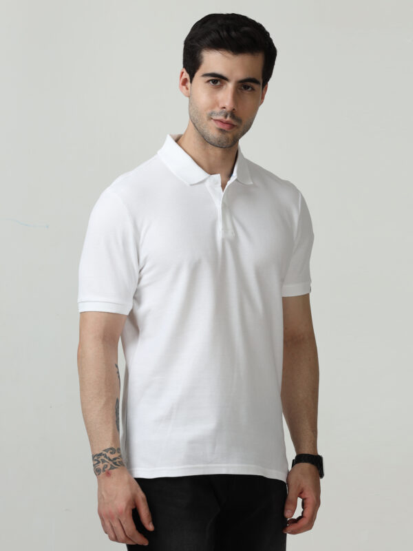 M&S Polo T-shirt, Regular Fit, White