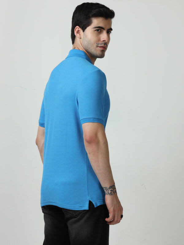 M&S Polo T-shirt, Regular Fit, Sea Blue