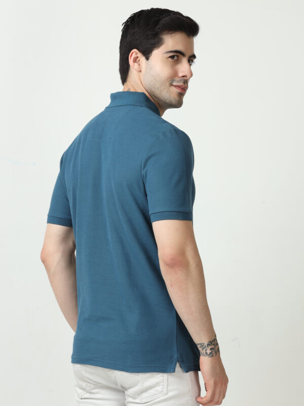 M&S Polo T-shirt, Regular Fit, Petrol